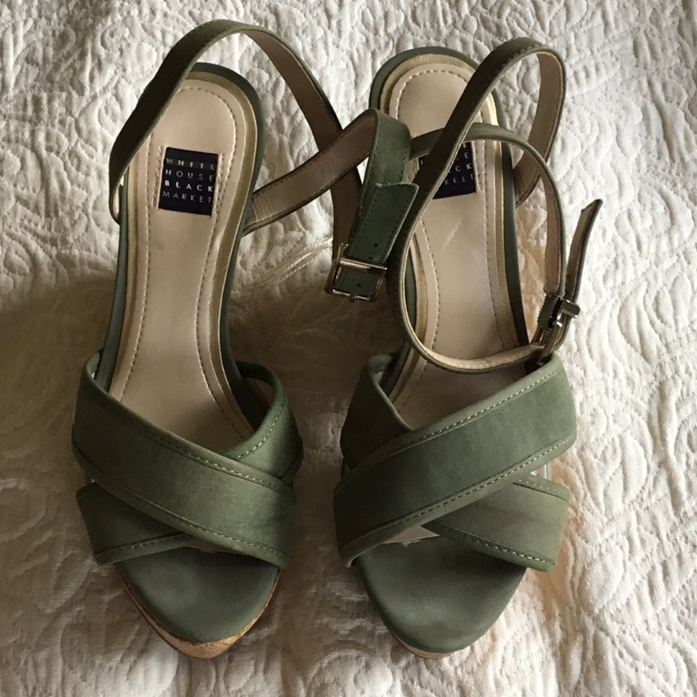White House black market plataform sandals